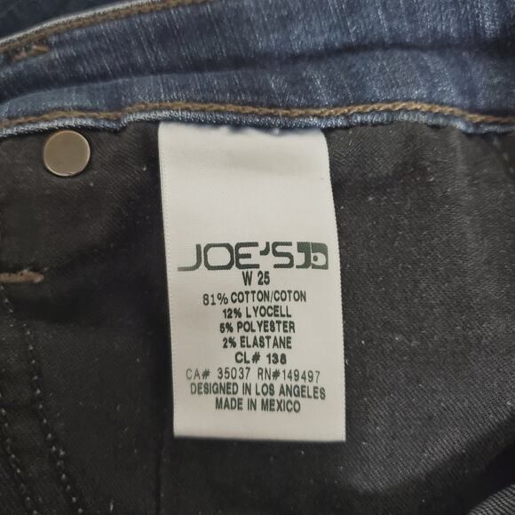 Joe's Jeans | Distressed Skinny Lyocell Blend Jeans with Raw Hem Alexandra Wash - Picture 7 of 10